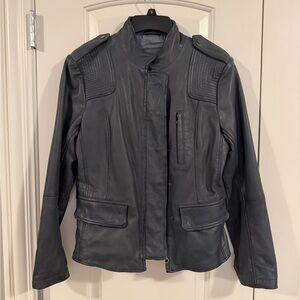 Sundance Charcoal Leather Jacket